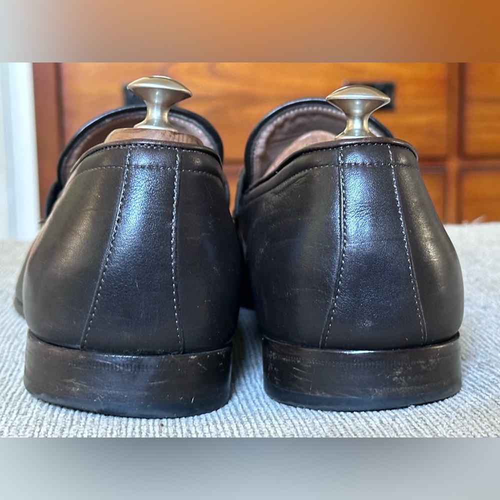 Salvatore Ferragamo Gancini Brown Leather Men’s Dress Loafers Shoe Size 11.5 D - Picture 4 of 15